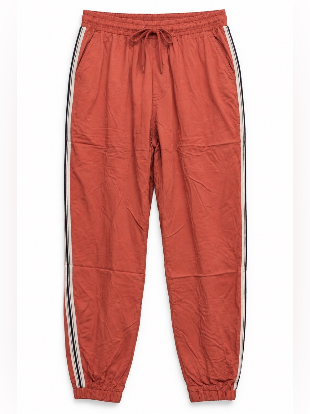NWT Mystree Women’s Mauve Taupe Side Stripe Jogger Pants 100% Rayon
